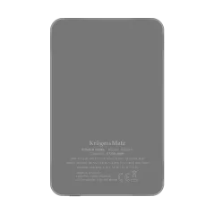"Power Bank Indukcyjny Kruger&amp;Matz 5000 mAh Mag Safe Szary"