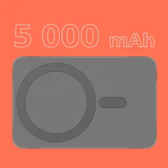"Power Bank Indukcyjny Kruger&amp;Matz 5000 mAh Mag Safe Szary"