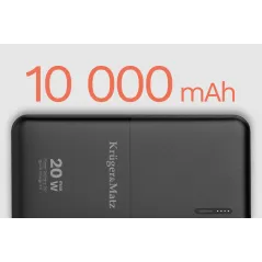 POWER BANK Kruger&Matz 10000 mAh Li-pol z funkcją QC oraz PD