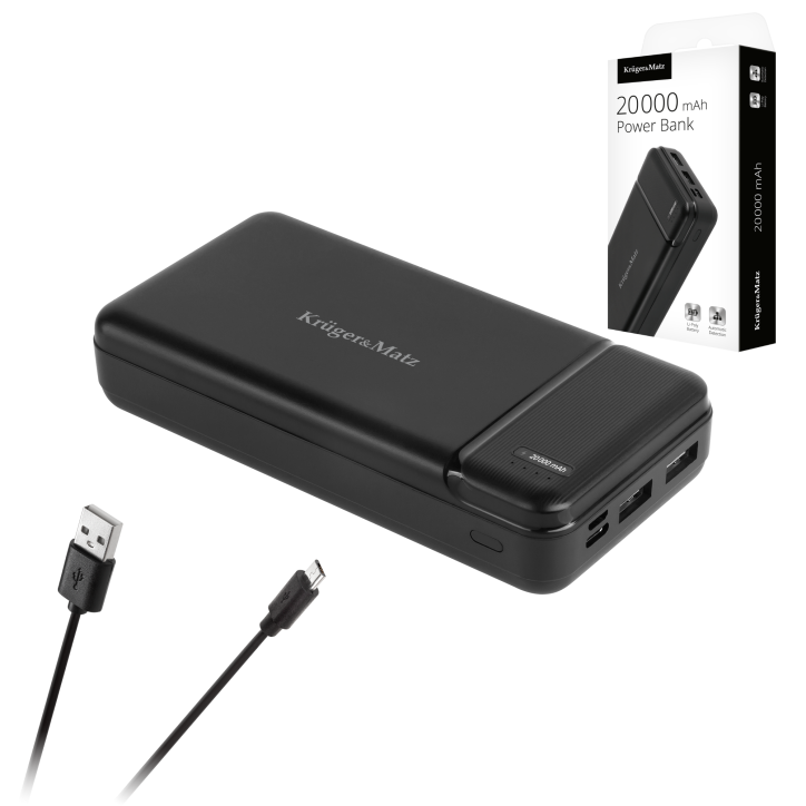 POWER BANK Kruger&Matz 20000 mAh Li-pol POWER BANK Kruger&Matz 20000 mAh Li-pol