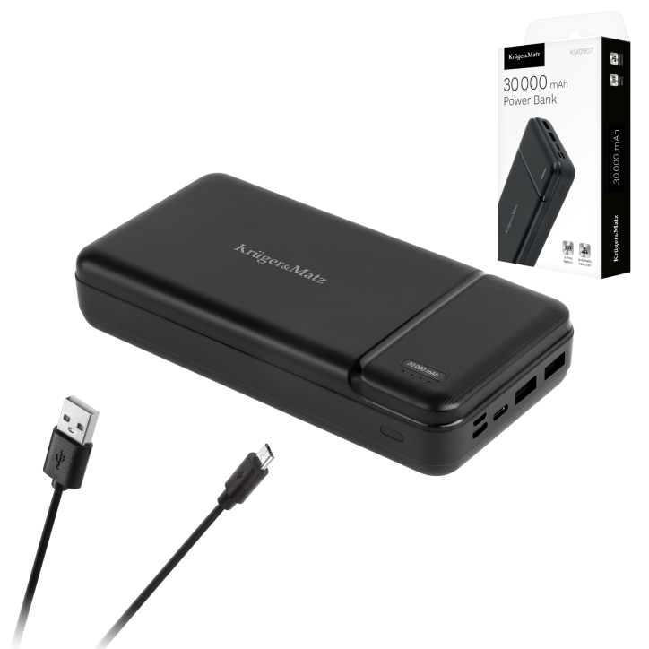 POWER BANK Kruger&Matz 30000 mAh Li-pol POWER BANK Kruger&Matz 30000 mAh Li-pol