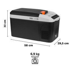 Profesjonalna lodówka turystyczna TEESA z funkcją mrożenia 13L DC12/24V AC 230V