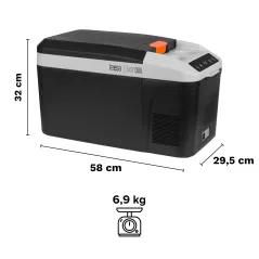 Profesjonalna lodówka turystyczna TEESA z funkcją mrożenia 13L DC12/24V AC 230V