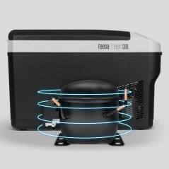 Profesjonalna lodówka turystyczna TEESA z funkcją mrożenia 25L DC12/24V AC 230V