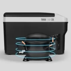 Profesjonalna lodówka turystyczna TEESA z funkcją mrożenia 25L DC12/24V AC 230V