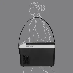 Profesjonalna lodówka turystyczna TEESA z funkcją mrożenia 25L DC12/24V AC 230V