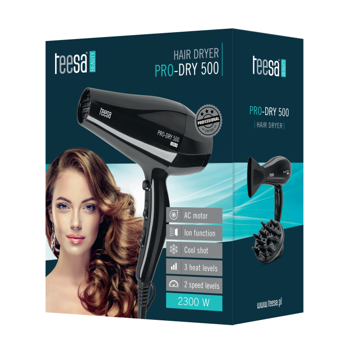 Profesjonalna suszarka do włosów PRO-DRY 500 AC 2300W Profesjonalna suszarka do włosów PRO-DRY 500 AC 2300W