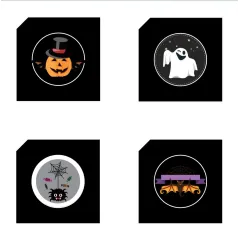 Projektor LED z wymiennymi slajdami (4 wzory)