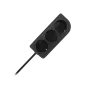 Przedłużacz bez uziemienia 2x1mm 3 gniazda 1,5m czarny PSN-31,5-2