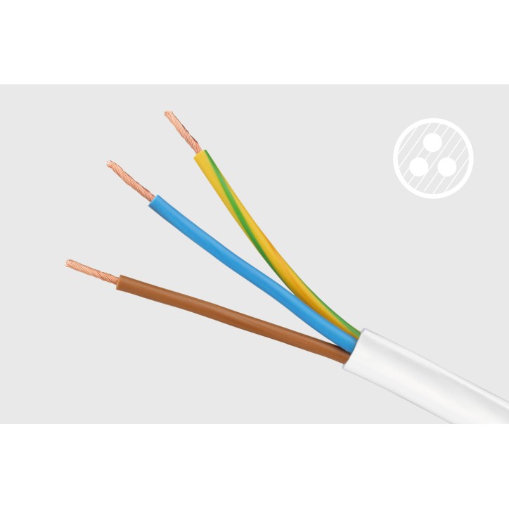 Przedłużacz biały KEMOT 3 gniazda typu niemieckiego, kabel 3m (1,5mm) Przedłużacz biały KEMOT 3 gniazda typu niemieckiego, kabel 3m (1,5mm)