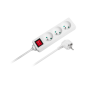 Przedłużacz biały Rebel 3 gniazda , kabel 3m (3x1,5mm) z przełącznikiem Przedłużacz biały Rebel 3 gniazda , kabel 3m (3x1,5mm) z przełącznikiem