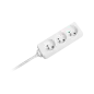 Przedłużacz biały Rebel 3 gniazda, kabel 3m (3x1,5mm), bez przełącznika Przedłużacz biały Rebel 3 gniazda, kabel 3m (3x1,5mm), bez przełącznika