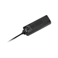 Przedłużacz czarny Rebel 3 gniazda - kabel 3m (3x1,5mm), bez przełącznika