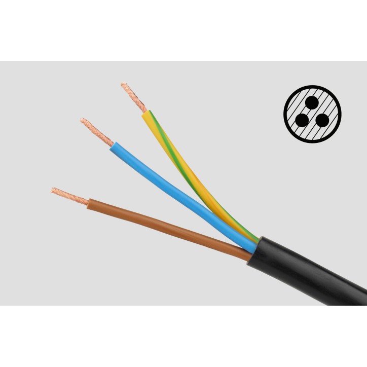 Przedłużacz czarny Rebel z przełącznikiem 3 gniazda - 5m (1,5mm) Przedłużacz czarny Rebel z przełącznikiem 3 gniazda - 5m (1,5mm)