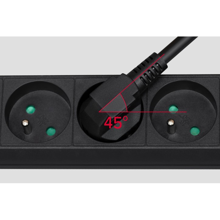 Przedłużacz czarny Rebel z przełącznikiem 3 gniazda - 5m (1,5mm) Przedłużacz czarny Rebel z przełącznikiem 3 gniazda - 5m (1,5mm)