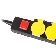 Przedłużacz ogrodowy Rebel z wyłącznikiem, 3m 5 gniazd (IP 44),