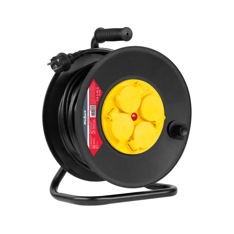 Przedłużacz sieciowy Rebel 4 gniazda, 25m, IP44 Przedłużacz sieciowy Rebel 4 gniazda, 25m, IP44