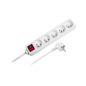 Przedłużacz sieciowy Rebel 5 gniazd z przełacznikiem , 5m (1,5mm)