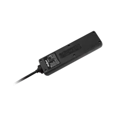 Przedłużacz sieciowy Rebel czarny 4 gniazda bez przełącznika, dł. 3m (3x1,5mm)