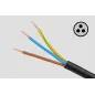 Przedłużacz sieciowy Rebel czarny 5 gniazd z przełącznikiem, kabel 3m (1,5mm) Przedłużacz sieciowy Rebel czarny 5 gniazd z przełącznikiem, kabel 3m (1,5mm)