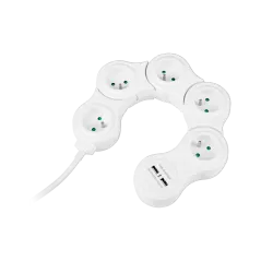 Przedłużacz sieciowy (snake) Rebel , 5 gniazd, przewód 1,5m