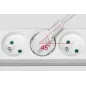 Przedłużacz sieciowy Rebel 3 gniazda + 2 gniazda USB, z wyłącznikiem - 3m Przedłużacz sieciowy Rebel 3 gniazda + 2 gniazda USB, z wyłącznikiem - 3m