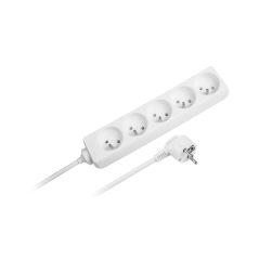 Przedłużacz sieciowy Rebel 5 gniazd, bez przełacznika, 3m (1,5mm)