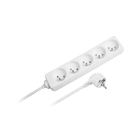 Przedłużacz sieciowy Rebel 5 gniazd, bez przełacznika, 3m (1,5mm)