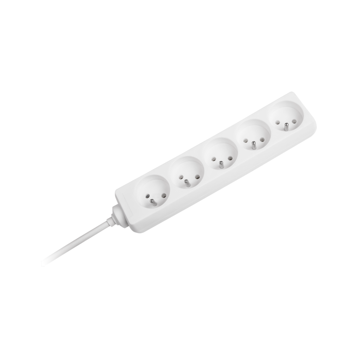Przedłużacz sieciowy Rebel 5 gniazd, bez przełacznika, 3m (1,5mm) Przedłużacz sieciowy Rebel 5 gniazd, bez przełacznika, 3m (1,5mm)