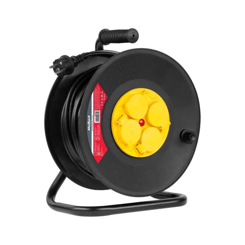 Przedłużacz sieciowy Rebel 4 gniazda , 50m, IP44