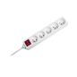 Przedłużacz sieciowy Rebel 5 gniazd z przełacznikiem, 3m (1,5mm) Przedłużacz sieciowy Rebel 5 gniazd z przełacznikiem, 3m (1,5mm)