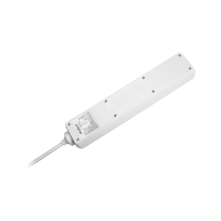 Przedłużacz sieciowy Rebel 5 gniazd z przełacznikiem, 3m (1,5mm) Przedłużacz sieciowy Rebel 5 gniazd z przełacznikiem, 3m (1,5mm)