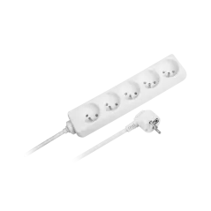 Przedłużacz sieciowy REBEL 5gniazd, bez przełącznika, 5m (1,5mm)