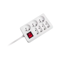 Przedłużacz sieciowy Rebel 7 gniazd z przełącznikiem , 3m (1,5mm)