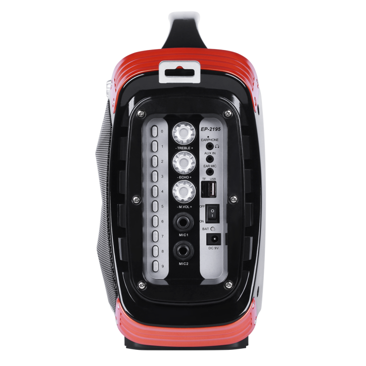 Przenośny aktywny zestaw głośnikowy Quer z funkcją MP3, Bluetooth, radio FM oraz funkcją Karaoke Przenośny aktywny zestaw głośnikowy Quer z funkcją MP3, Bluetooth, radio FM oraz funkcją Karaoke
