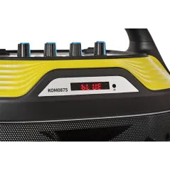 Przenośny aktywny zestaw głośnikowy Quer z funkcją MP3, Bluetooth, radio FM oraz funkcją Karaoke