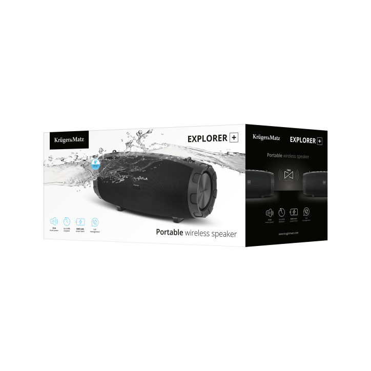 Przenośny głośnik Bluetooth Kruger&Matz Explorer+ Przenośny głośnik Bluetooth Kruger&Matz Explorer+