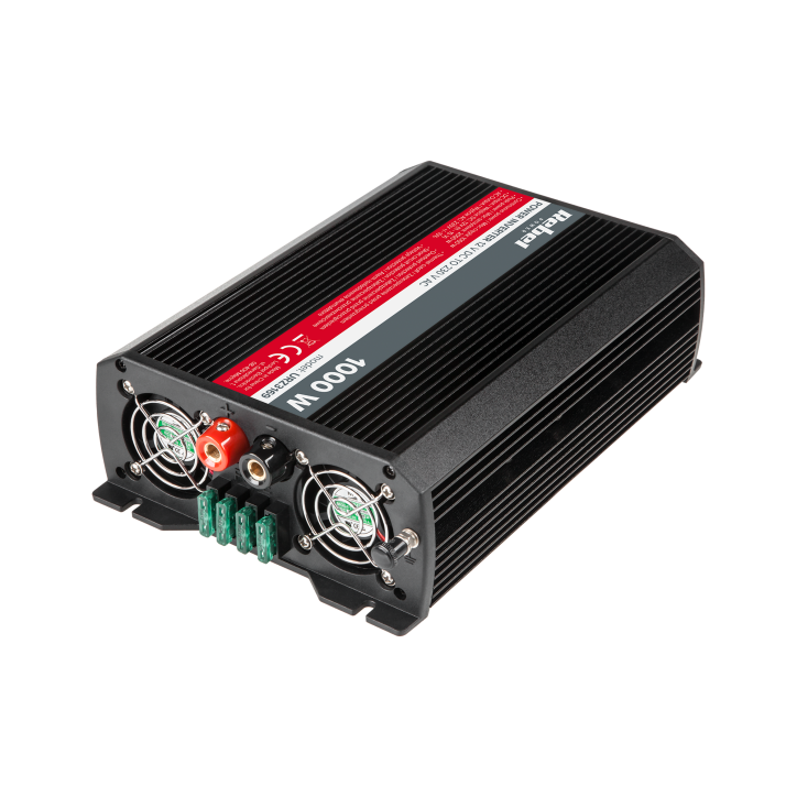 Przetwornica REBEL 12V/230V 1000W 2 gniazda typu F :niemieckie Przetwornica REBEL 12V/230V 1000W 2 gniazda typu F :niemieckie
