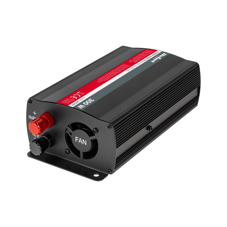 Przetwornica REBEL 12V/230V 300W(gn. typu E:polskie, francuskie) Przetwornica REBEL 12V/230V 300W(gn. typu E:polskie, francuskie)