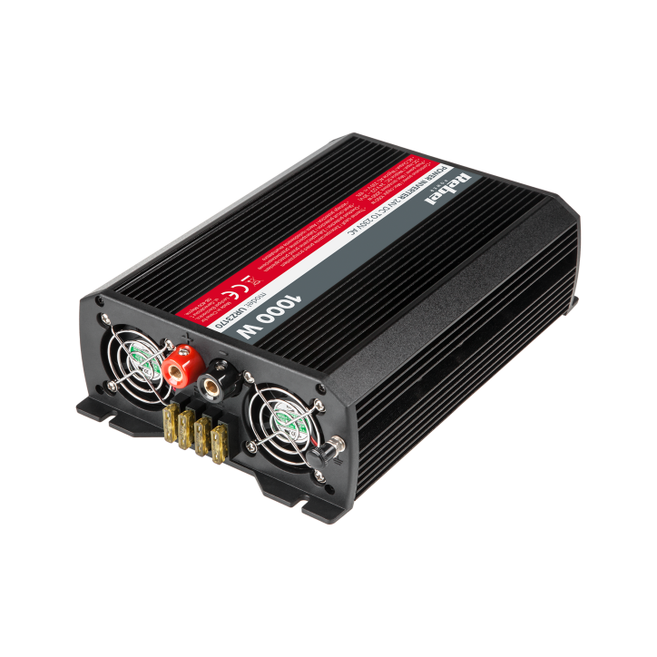 Przetwornica REBEL 24V/230V 1000W 2 gniazda typu F :niemieckie Przetwornica REBEL 24V/230V 1000W 2 gniazda typu F :niemieckie