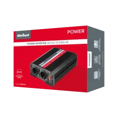Przetwornica REBEL 24V/230V 1000W 2 gniazda typu F :niemieckie