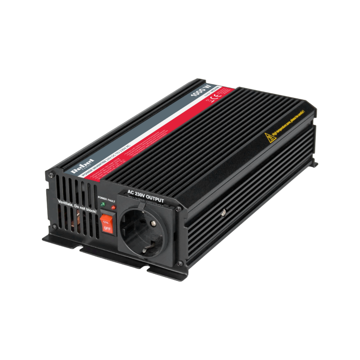 Przetwornica REBEL 24V/230V 1000W(gn. typu F:niemieckie) Przetwornica REBEL 24V/230V 1000W(gn. typu F:niemieckie)