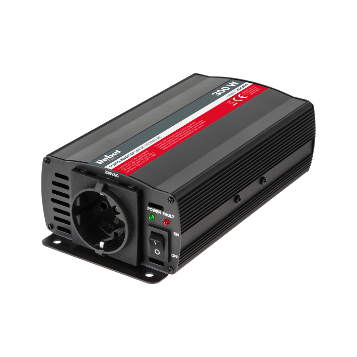 Przetwornica REBEL 24V/230V 300W (gn. typu F:niemieckie) Przetwornica REBEL 24V/230V 300W (gn. typu F:niemieckie)