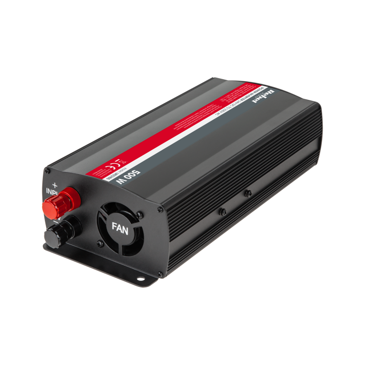 Przetwornica REBEL 24V/230V 500W(gn. typu F:niemieckie) Przetwornica REBEL 24V/230V 500W(gn. typu F:niemieckie)