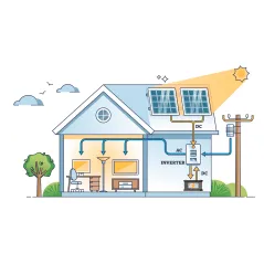 Przetwornica solarna naścienna ( inwerter ) KEMOT PROsolar-2500 ( 24V 230V 25000VA/1800W )