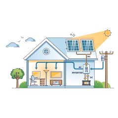 Przetwornica solarna naścienna ( inwerter ) KEMOT PROsolar-5000 ( 48V 230V 5000VA/3500W )