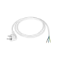 Przewód zasilający 3x1,5mm biały 1,5m z wtyczką kątową Przewód zasilający 3x1,5mm biały 1,5m z wtyczką kątową