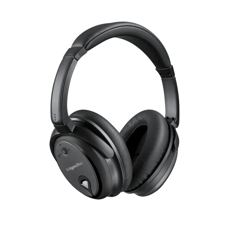 Przewodowe słuchawki nauszne z aktywną redukcją hałasu Kruger&Matz F6A