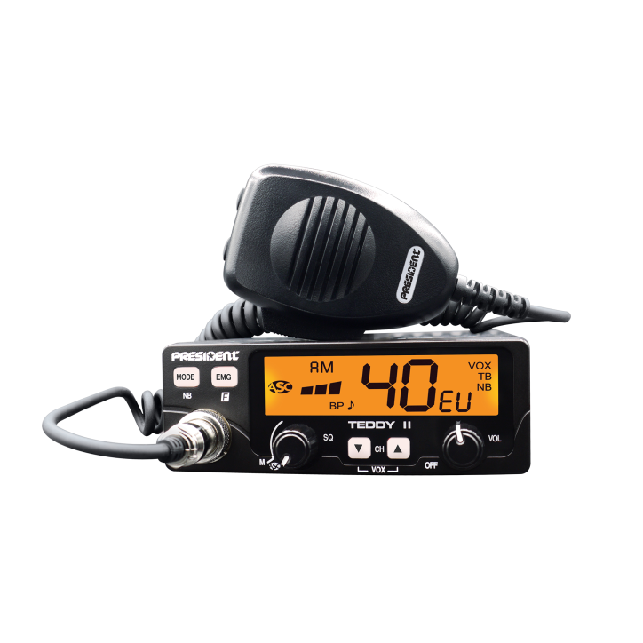 Radio CB PRESIDENT TEDDY II ASC VOX 12V AM/FM Radio CB PRESIDENT TEDDY II ASC VOX 12V AM/FM