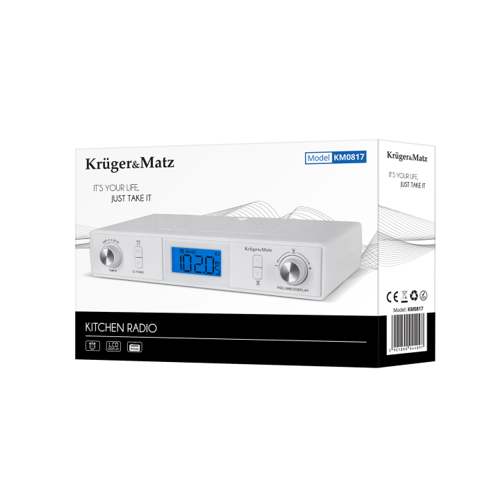 Radio kuchenne z bluetooth Kruger&Matz KM0817 Radio kuchenne z bluetooth Kruger&Matz KM0817